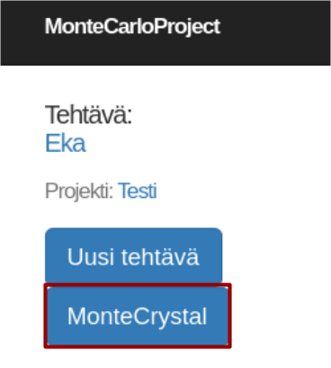 MonteCrystal painike tehtavanaytto korostettu