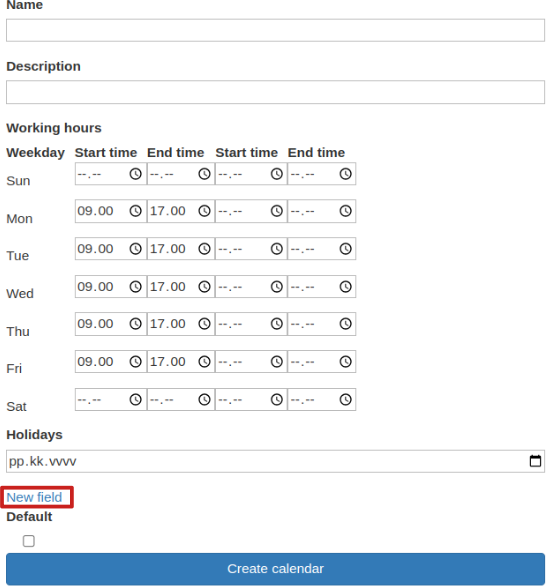 montecarloproject create calendar